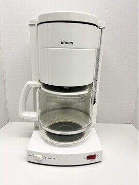 KRUPS Compact Aroma Plus 12 Cup Coffee Maker White Type 134A White